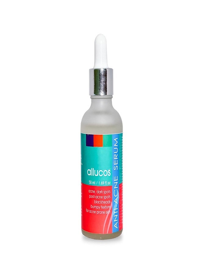 ALLUCOS Anti Acne Face Serum - Acne Prone Skin, Rosemary | Plant Based Ingredients | Women and Men | Sulphate & Paraben-free| Herbal Serum | 50ml (Pack of 1) - Image 1
