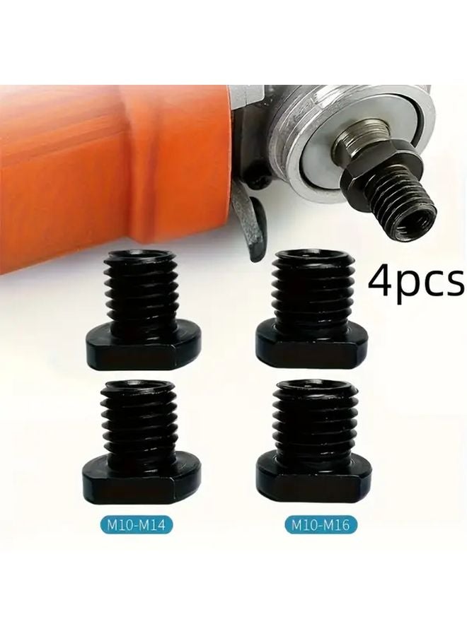 4pcs M10 to M14 Angle Grinder Adapter Set for 4 Inch Tabletop Equipment Polishing Sanding - Image 1