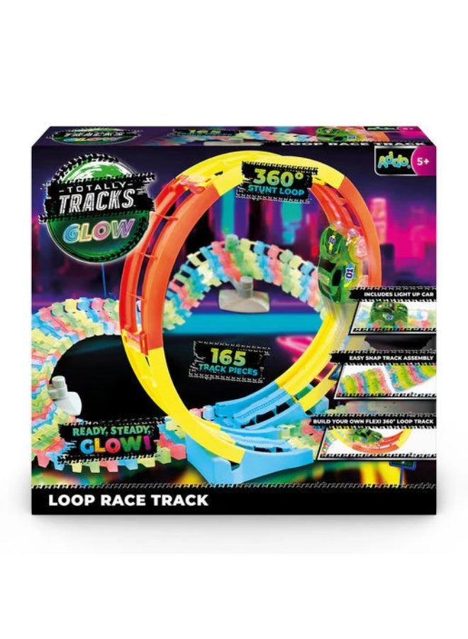 ADDO Totally Track Glow Loop 165 Pieces, Battery Operated – Race Track Toy Set for Kids Ages 3+ - Image 4