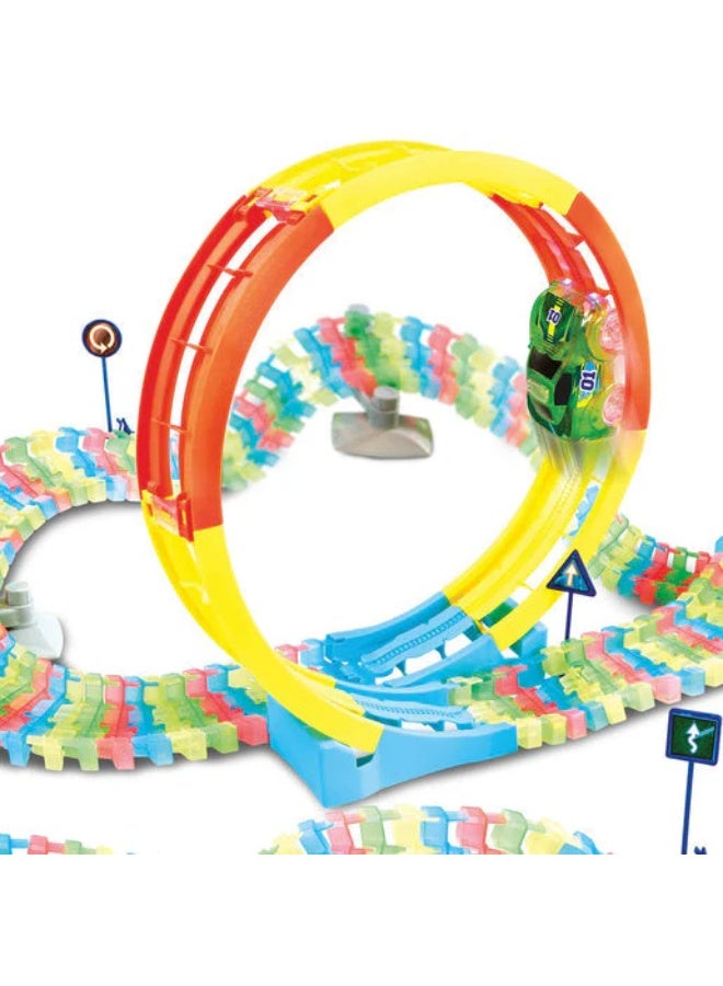 ADDO Totally Track Glow Loop 165 Pieces, Battery Operated – Race Track Toy Set for Kids Ages 3+ - Image 2