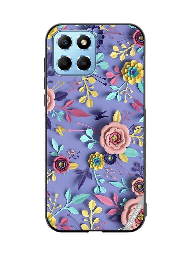 VR CREATIVE Protective Case Cover For Honor X8 5G Flower Design Multicolour - Image 1