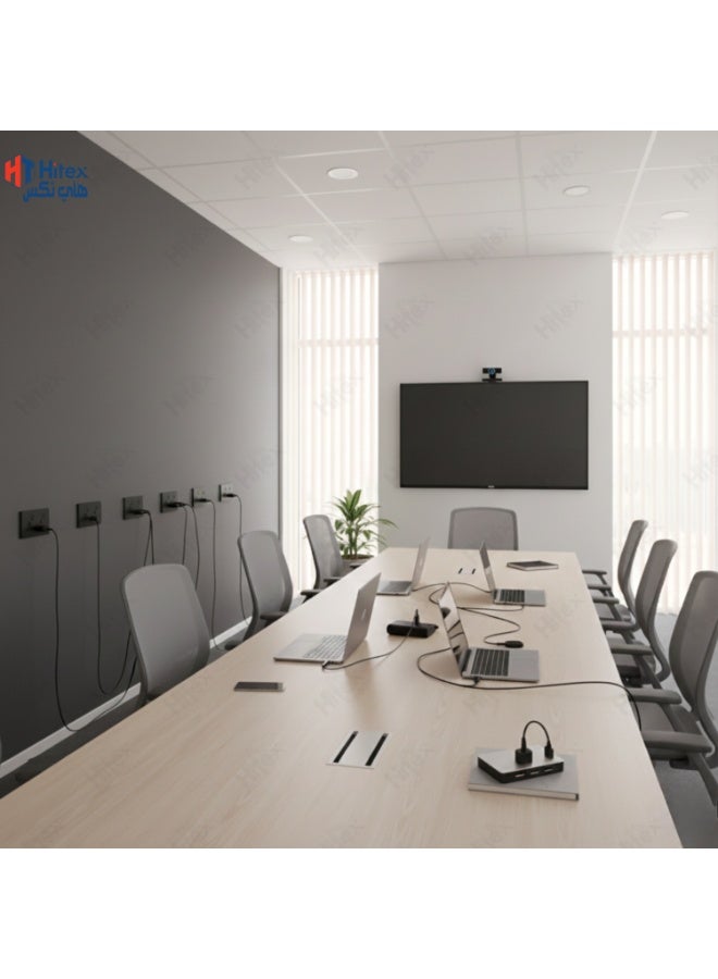 هيتكس مقبس ليجراند متعدد المعايير 13 أمبير 2 جيجا 281122 ميجابايت - أسود غير لامع، ماليا سينسز، مقبس عالمي ثنائي الفتحات، تصميم عصري متين ونحيف للمنازل والمكاتب - 2، 3، 4، 5، 8 و10 أشكال (2) - Image 4