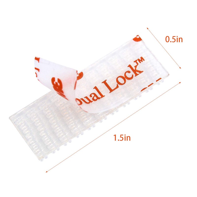 HSTECH EZ Pass/IPass/IZoom Toll Tag Mounting Kit - 8 Pcs (4 Sets) Reclosable Fastener Dual Lock Tape Strips - Image 2