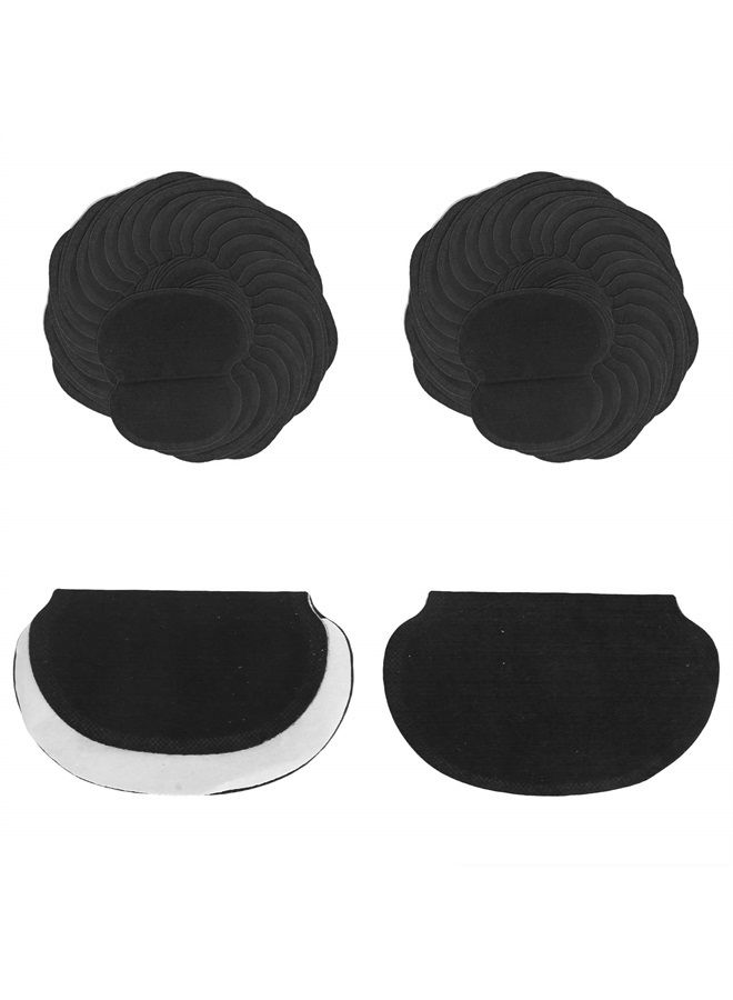 Brrnoo Underarm Sweat Pads, 60pcs Black Armpit Sweat Pads, Sweat Free Armpit Protection Super-Thin NonWoven Fabric Underarm Sweat Pads, Comfortable Armpit Protection for Women and Men - Image 3