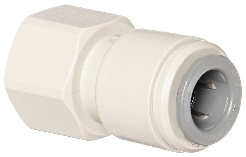 John Guest Acetal Copolymer Tube Fitting, Adaptor, 3/8" Tube OD x 3/8" Flared Female (Pack of 10) - Image 1