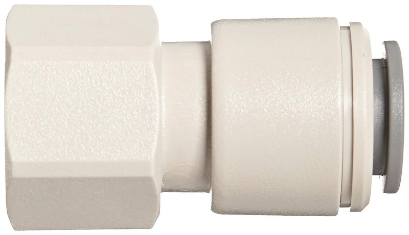 John Guest Acetal Copolymer Tube Fitting, Adaptor, 3/8" Tube OD x 3/8" Flared Female (Pack of 10) - Image 2