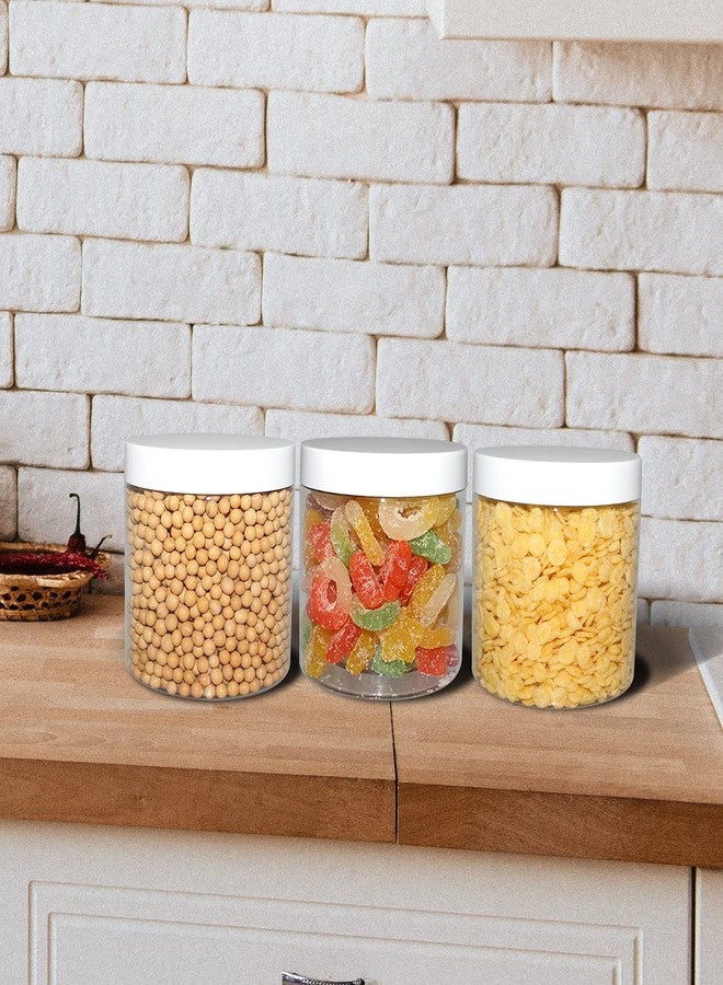 suituts 12 Pack 22 oz Plastic Jars with Lids, Large Container Jars, Clear - Image 3