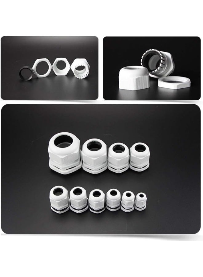 Royal Apex PG Gland White Pack of 5 pcs, Dust Proof Nylon Cable Gland With Locknut Ideal For Junction/connection Boxes Electrical Power, Tele & Data Cables, Instrumentation Control (PG-11) - Image 3
