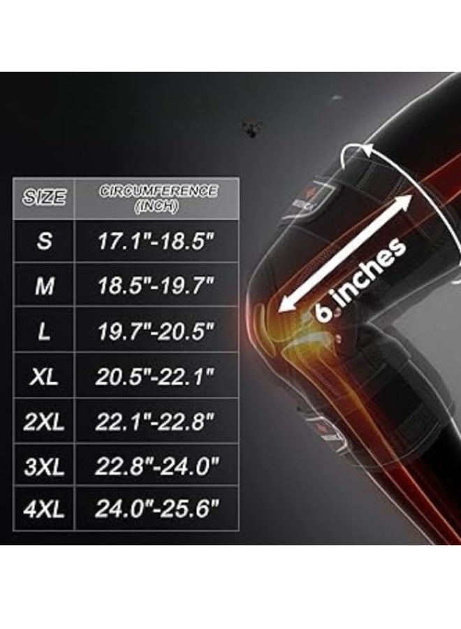 Professional XL Knee Brace with Gel Patella Pad and Removable Side Stabilizers, Medical Knee Support for Pain Relief and Sports Protection, Open-Patella Design with Anti-Slip X-Strap System, Copper-Infused Comfortable Material for Day and Night Wear - Image 2