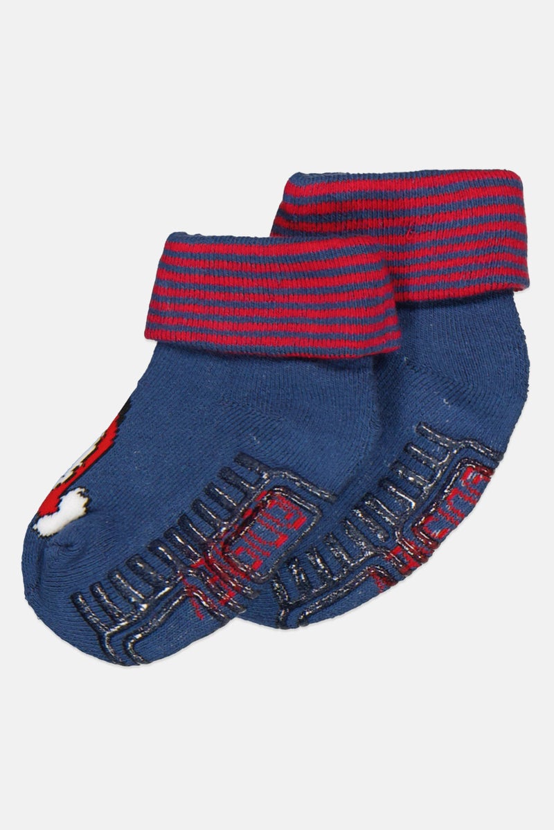 Disney baby Toddlers Boy Mickey Mouse Crew Socks, Multicolor 