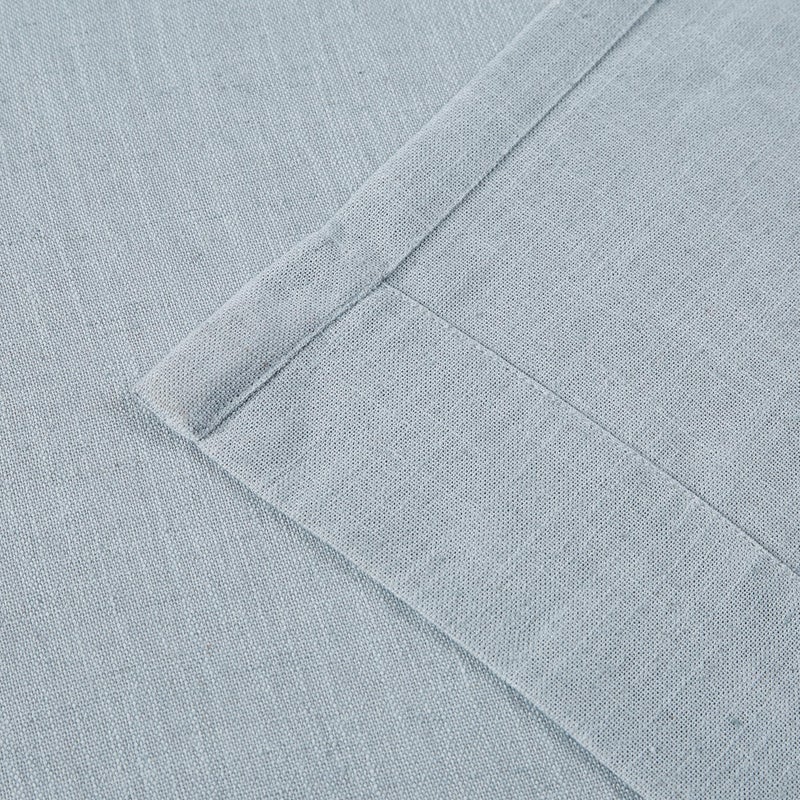 Vision Home Blue Fog Pinch Pleated Semi Sheer Curtains Textured Linen Blended Light Filtering Window Curtains 112 inch for Living Room Bedroom Patio Pinch Pleat Drapes with Hooks 1 Panel 60"" Wx112 L - Image 5