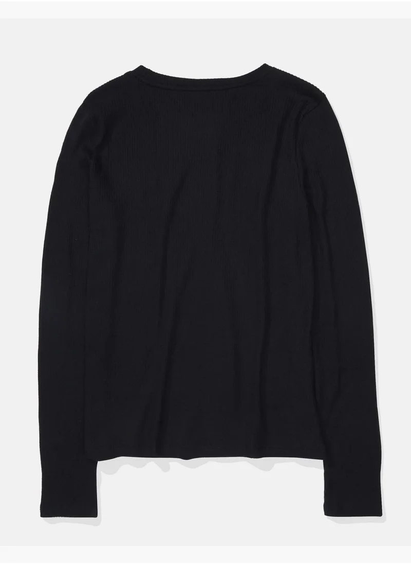 American Eagle AE Plush Long-Sleeve Tee