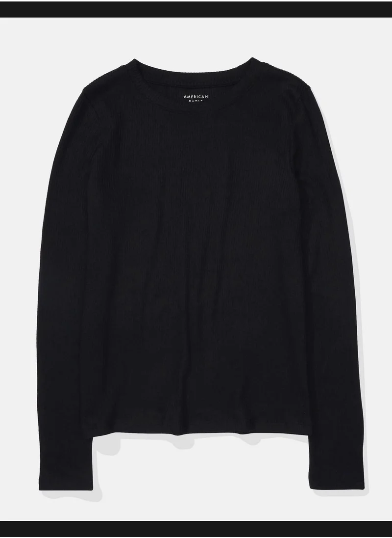 American Eagle AE Plush Long-Sleeve Tee
