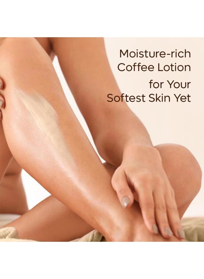 إم كافيين لوشن الجسم إم كافيين بالقهوة مع فيتامين سي وزبدة الشيا | مرطب خفيف الوزن للجسم غير دهني للنساء والرجال | لوشن للجسم للبشرة الجافة والعادية والدهنية (250 مل) - Image 4
