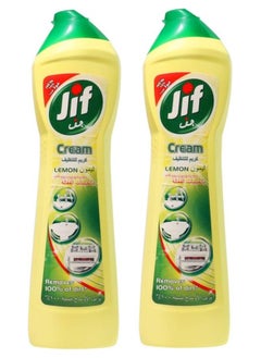 Jif Jif Cream Cleaner - Lemon, 2 x 500ml 