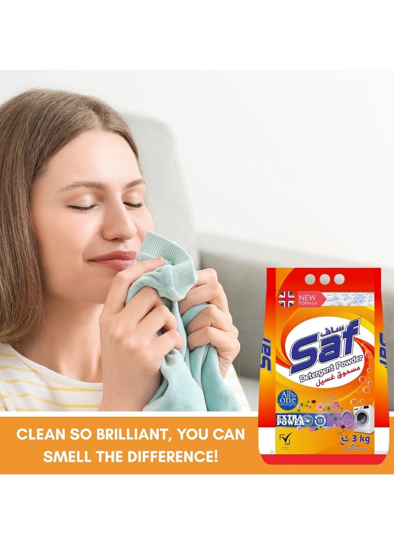 SAF Detergent Powder Orange 3Kg (Pack of 3) – Ultimate Freshness & Deep Clean for Your Laundry - Image 5