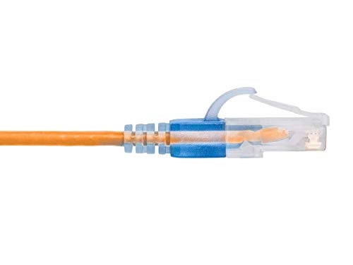 Monoprice Cat6A Ethernet Patch Cable - 10-Pack, Snagless RJ45, 550Mhz, 10G, UTP, Pure Bare Copper Wire, 30AWG, 2 Feet, Yellow - SlimRun Series - Image 4