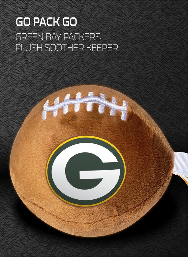 Smilo Green Bay Packers Plush Football Pacifier Holder by Smilo - Officially Licensed NFL Soother Holder - Soft Plush Toy and Dummy Holder - Fits Any Pacifier - Stroller Accessory & Newborn Essential - Image 5