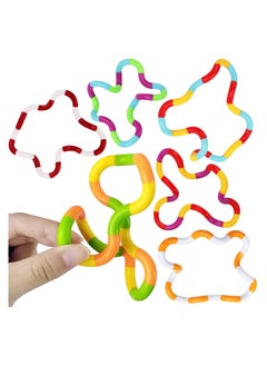 6 PCS Colorful Fidget Toy Set for Kids Boys Autism Sensory Tools Stress Relief Gadgets Decompression Toys Kids Anxiety Relievers Fidget Squeeze and Twist Toys for Kids Boys Girls Adults All Ages