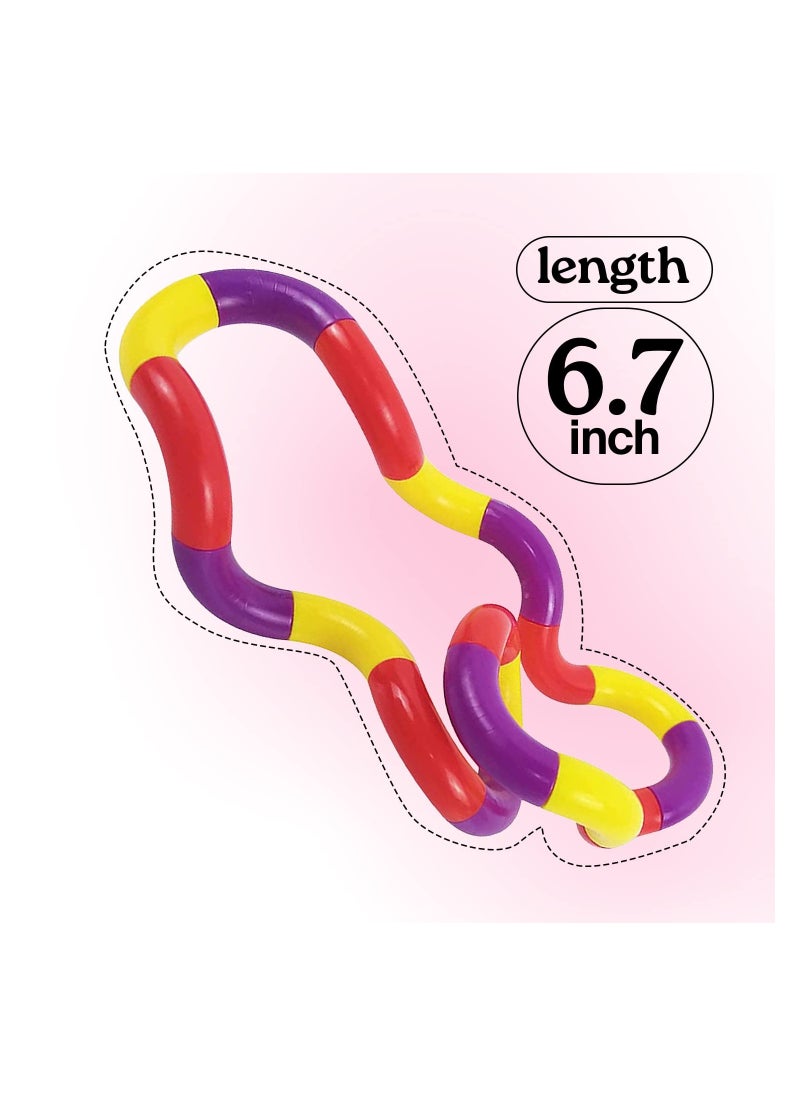 SYOSI - 6 PCS Colorful Fidget Toy Set for Kids Boys Autism Sensory Tools Stress Relief Gadgets Decompression Toys Kids Anxiety Relievers Fidget Squeeze and Twist Toys for Kids Boys Girls Adults All Ages - Image 1