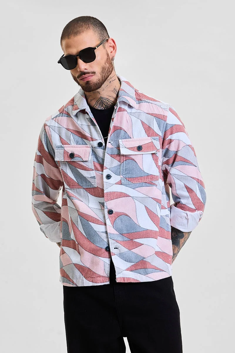 سنيتش قميص وردي فاتح مجرد