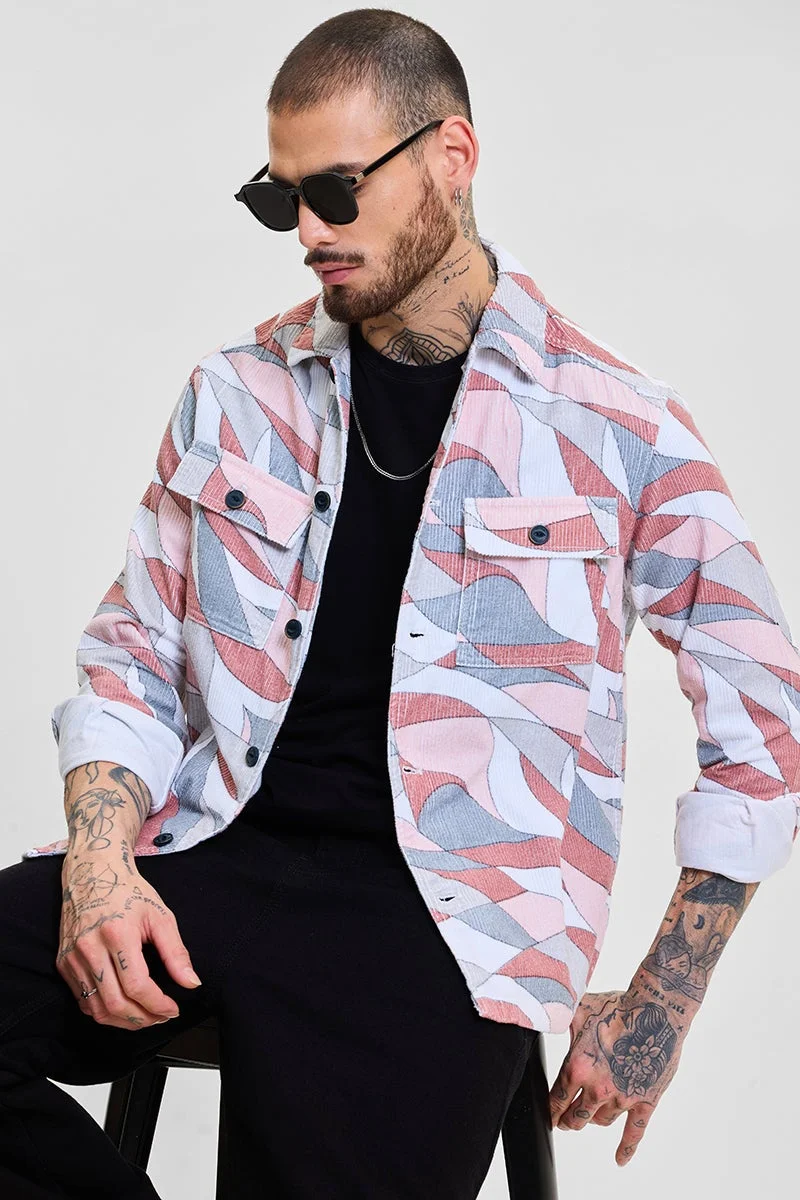 سنيتش قميص وردي فاتح مجرد