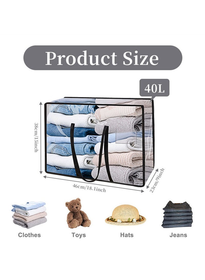 Storage bag PVC hand-held transparent clothing storage bag Moving storage bag Cotton duvet bag Moisture proof and dustproof luggage bag - Image 5