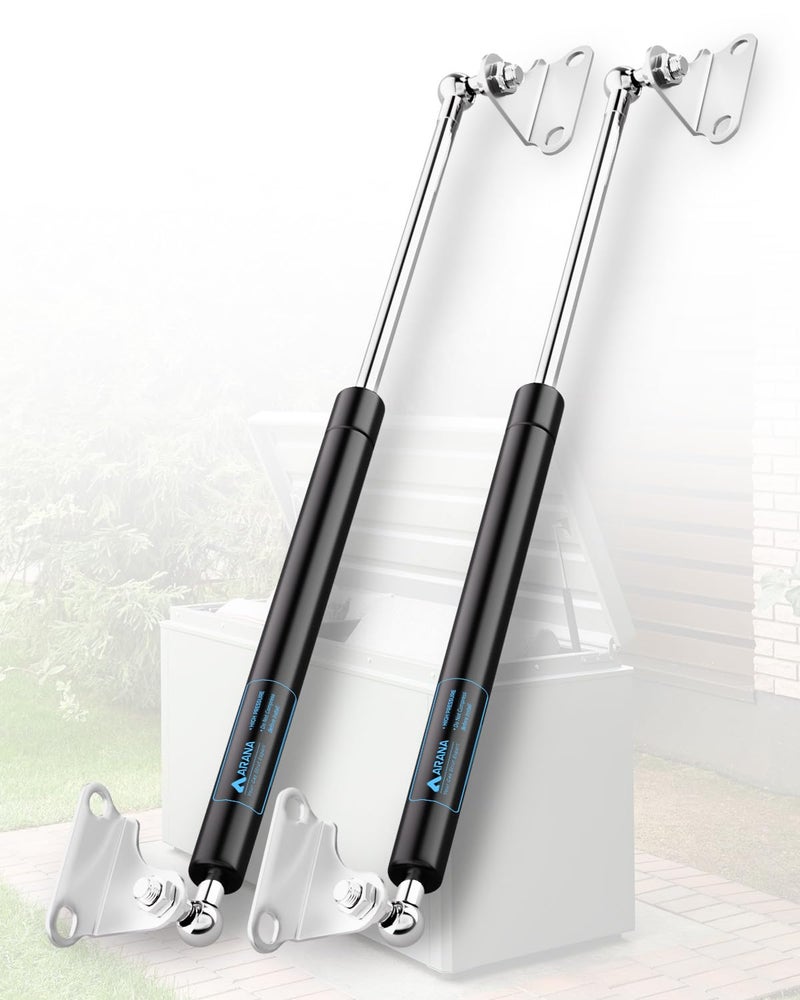 15 inch Gas Struts 225lb100N Gas Prop Spring Shock with L Mounts for Light Duty Cabinet Door Lid Tool Toy Storage Box Truck Cap Topper Camper Window Lift Supports Support Weight 1725lbs