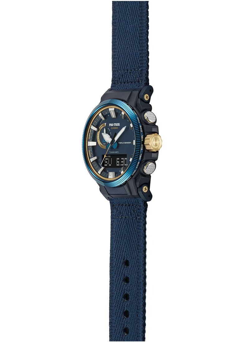 CASIO - Pro=Trek 50th Anniversary Analog+Digital Nylon Strap Men's Watch PRW-61SS-2ADR - Image 1