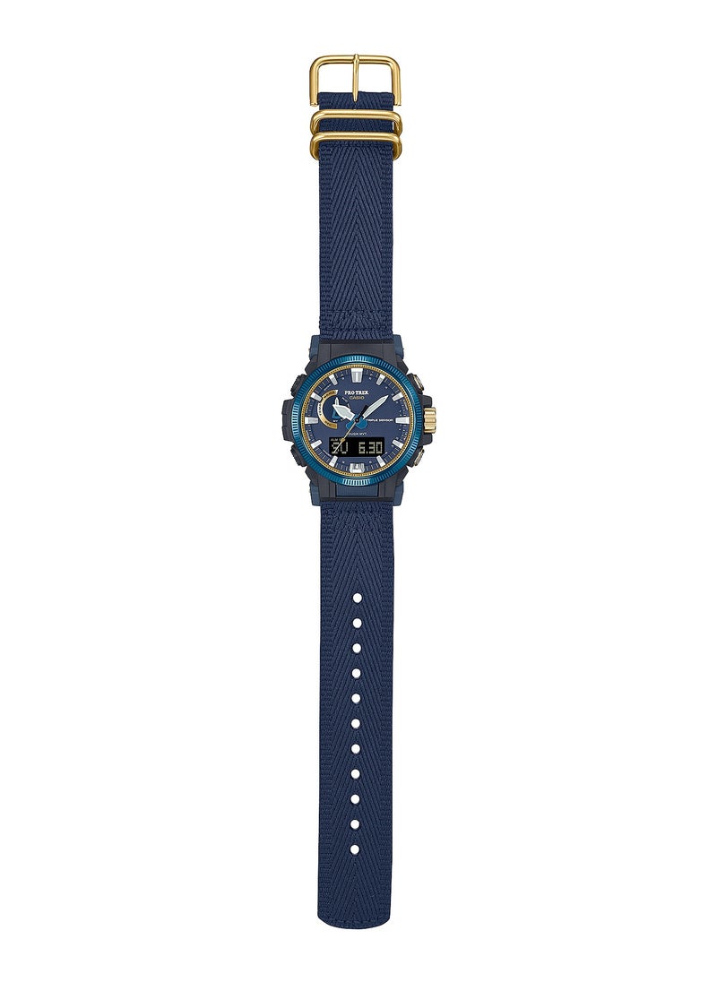 CASIO - Pro=Trek 50th Anniversary Analog+Digital Nylon Strap Men's Watch PRW-61SS-2ADR - Image 1