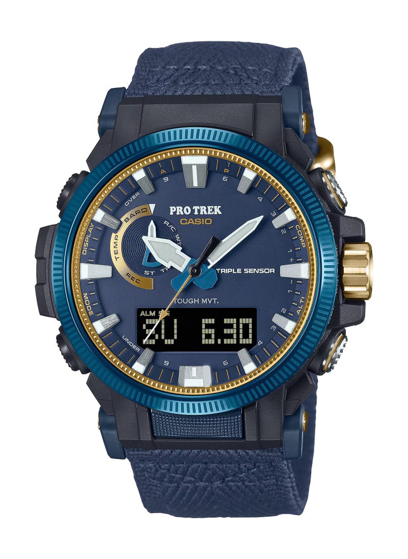 CASIO - Pro=Trek 50th Anniversary Analog+Digital Nylon Strap Men's Watch PRW-61SS-2ADR - Image 1