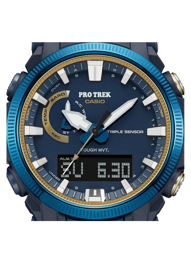 CASIO - Pro=Trek 50th Anniversary Analog+Digital Nylon Strap Men's Watch PRW-61SS-2ADR - Image 1
