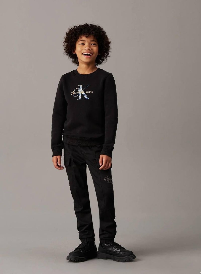 Calvin Klein Jeans Fleece Logo Sweatshirt - Image 4