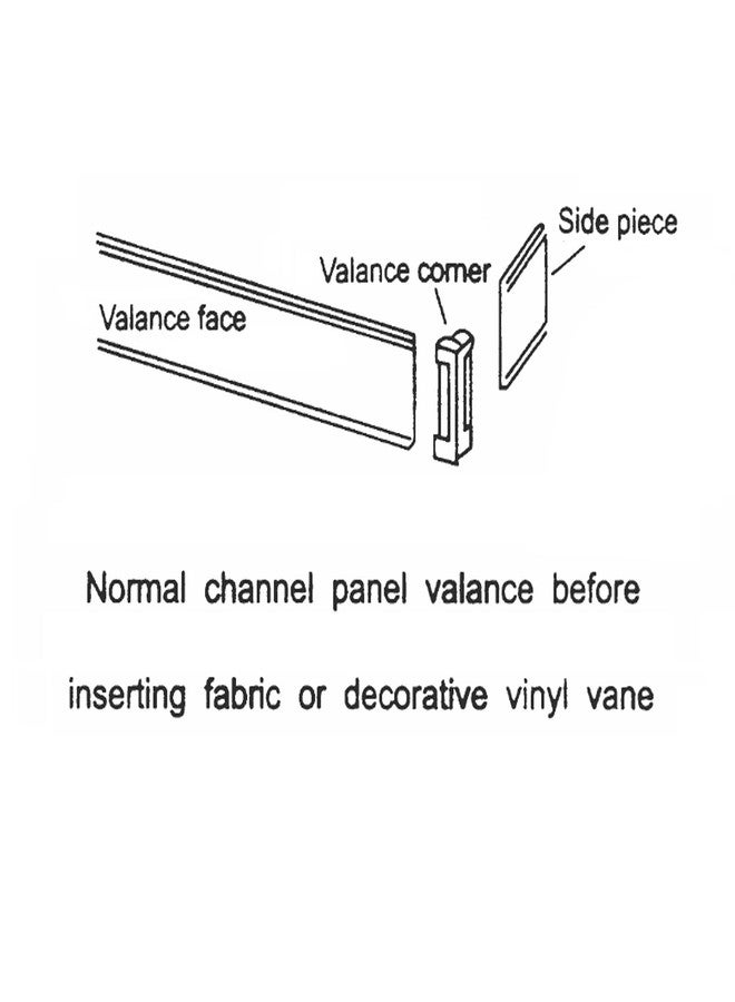 Kowibcl 4Pcs 3.5inch Clear Plastic Vertical Blind Valance Corners,Vertical Blind Dust Cover Corner Frame for L Sharp Dust Cover, Blinds Parts, Accessory, Components - Image 4