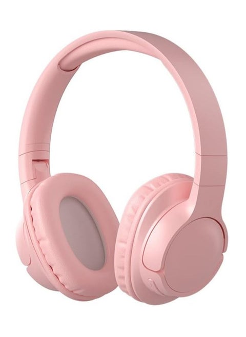Wireless Bluetooth Headphones, Foldable Over-Ear Headphones, HIFI Stereo Noise Canceling Headphones, Wireless Headphones for iPad/Tablet/Travel (Pink)