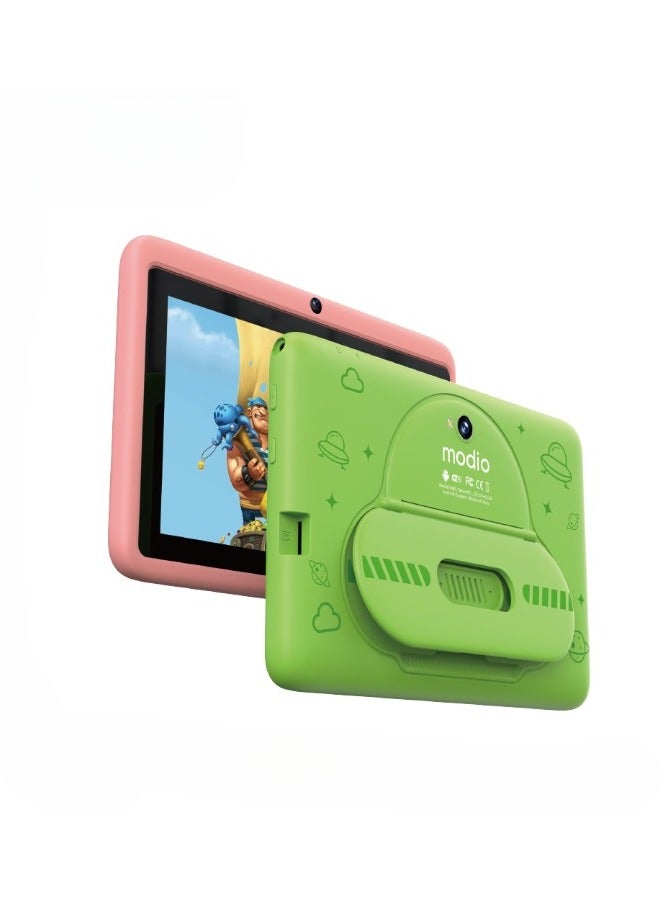 REBENUO M60 Modio Tablet 7-inch screen 3GB RAM 32GB storage space 3000mAh battery capacity new version suitable for children with shock-resistant protection cover (green) - Image 1