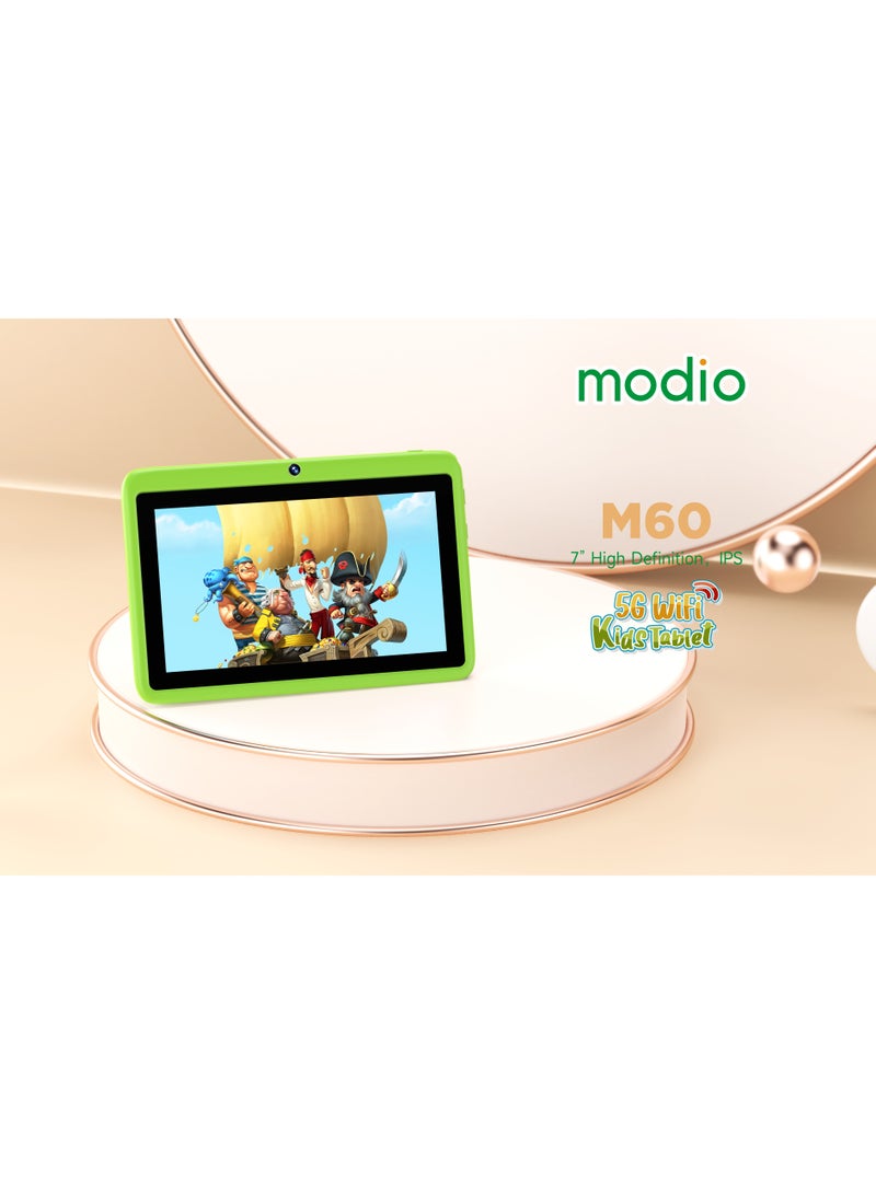 REBENUO M60 Modio Tablet 7-inch screen 3GB RAM 32GB storage space 3000mAh battery capacity new version suitable for children with shock-resistant protection cover (green) - Image 4