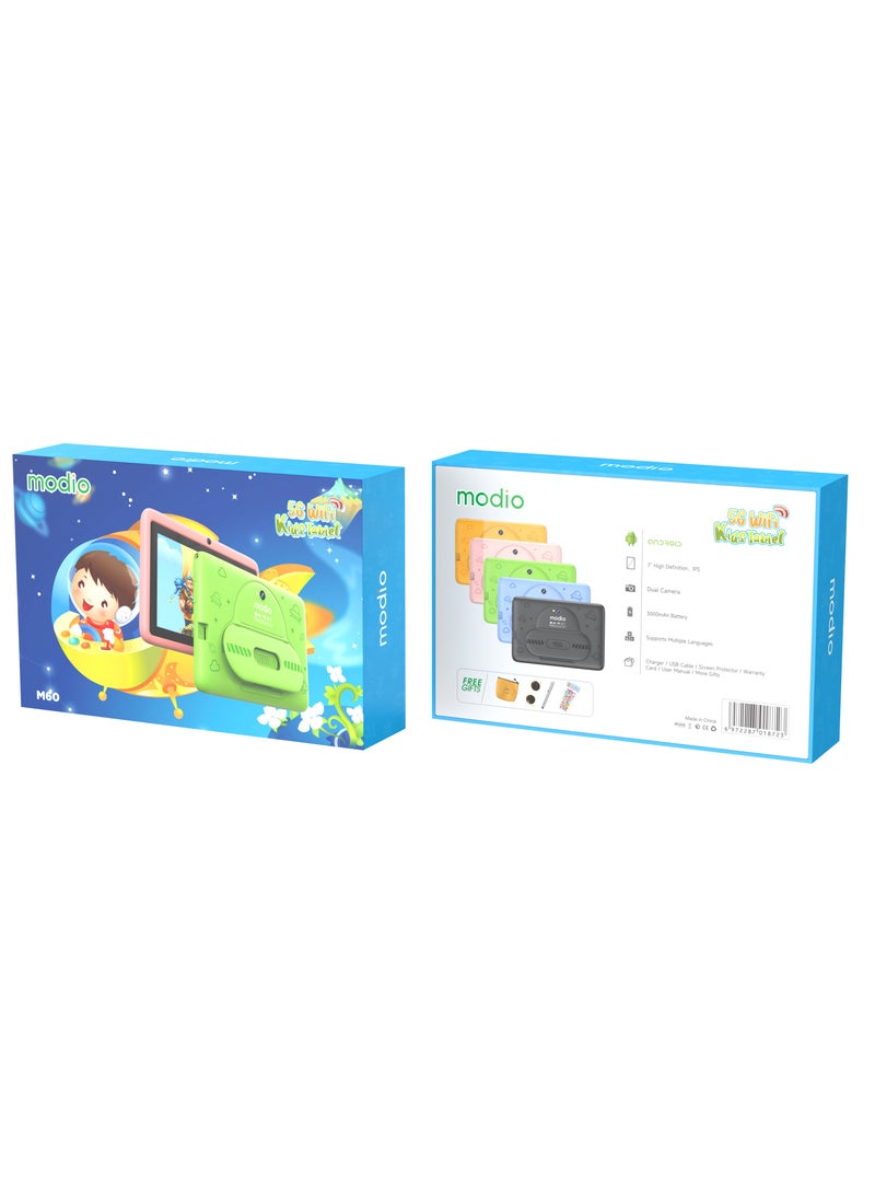 REBENUO M60 Modio Tablet 7-inch screen 3GB RAM 32GB storage space 3000mAh battery capacity new version suitable for children with shock-resistant protection cover (green) - Image 5