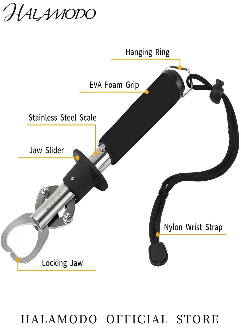 Halamodo كماشة شفاه السمك متعددة الوظائف لإزالة الخطاف وزردية الحلقة المنقسمة لصيد الأسماك بالصنارة وصيد الأسماك على الجليد ومعدات الصيد كهدية رائعة للرجال - Image 4