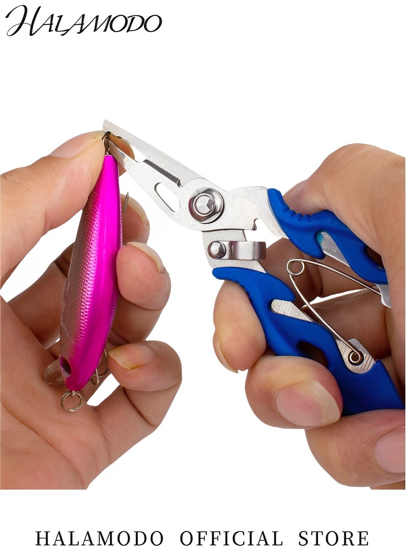 Halamodo كماشة شفاه السمك متعددة الوظائف لإزالة الخطاف وزردية الحلقة المنقسمة لصيد الأسماك بالصنارة وصيد الأسماك على الجليد ومعدات الصيد كهدية رائعة للرجال - Image 5