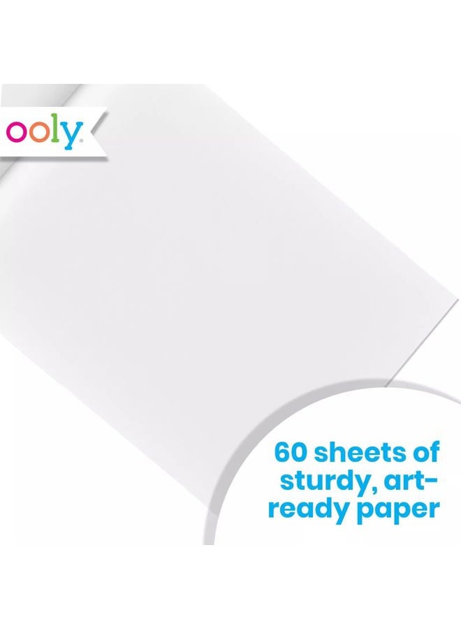 OOLY Chunkies 12" x 9" Thick Paper Sketchbook Pad - 60 Pages per Pad, 120 GSM / 32 LB Paper for Drawing, Artwork, Perfect with Chunkies Paint Sticks for Toddlers - Image 2