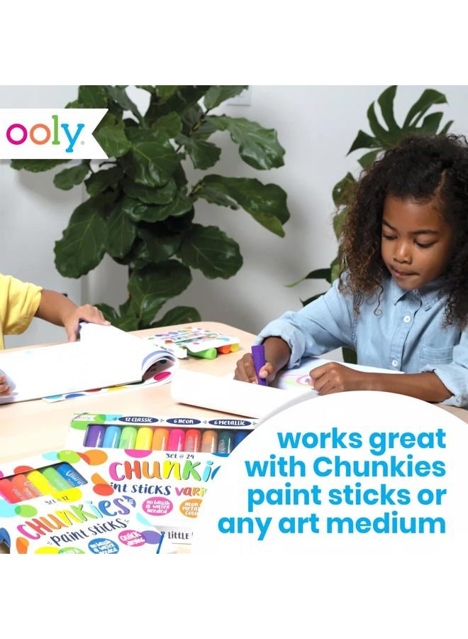 OOLY Chunkies 12" x 9" Thick Paper Sketchbook Pad - 60 Pages per Pad, 120 GSM / 32 LB Paper for Drawing, Artwork, Perfect with Chunkies Paint Sticks for Toddlers - Image 3