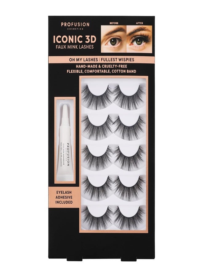 Profusion Cosmetics Iconic 3D Faux Mink Lashes, Achieve Effortless Elegance with Lightweight and Flexible Beauty Tools - Image 2