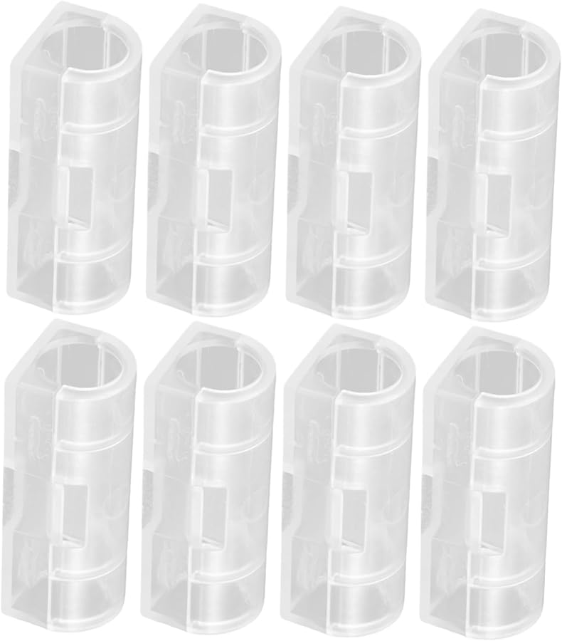 20Pcs Self Adhesive Cable Clips Cord Management Organizer Wall Mount Wire Hider White - Image 1