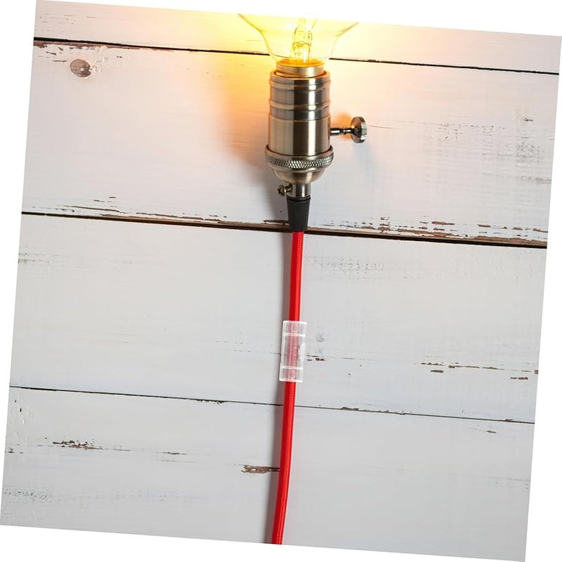 20Pcs Self Adhesive Cable Clips Cord Management Organizer Wall Mount Wire Hider White - Image 4