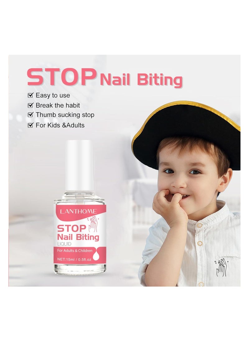 Lanthome Nail Biting Treatment for Kids, Natural Thumb Sucking Pain Relief for Kids, Bitters, Plant Extracts (15ml)  - Image 2