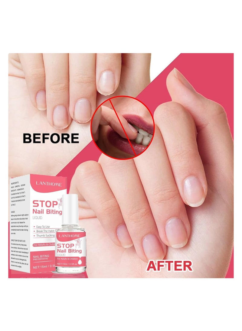 Lanthome Nail Biting Treatment for Kids, Natural Thumb Sucking Pain Relief for Kids, Bitters, Plant Extracts (15ml)  - Image 3