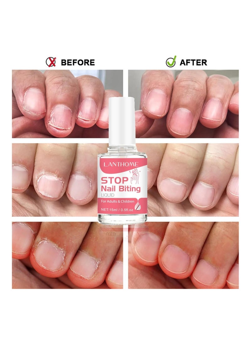 Lanthome Nail Biting Treatment for Kids, Natural Thumb Sucking Pain Relief for Kids, Bitters, Plant Extracts (15ml)  - Image 5