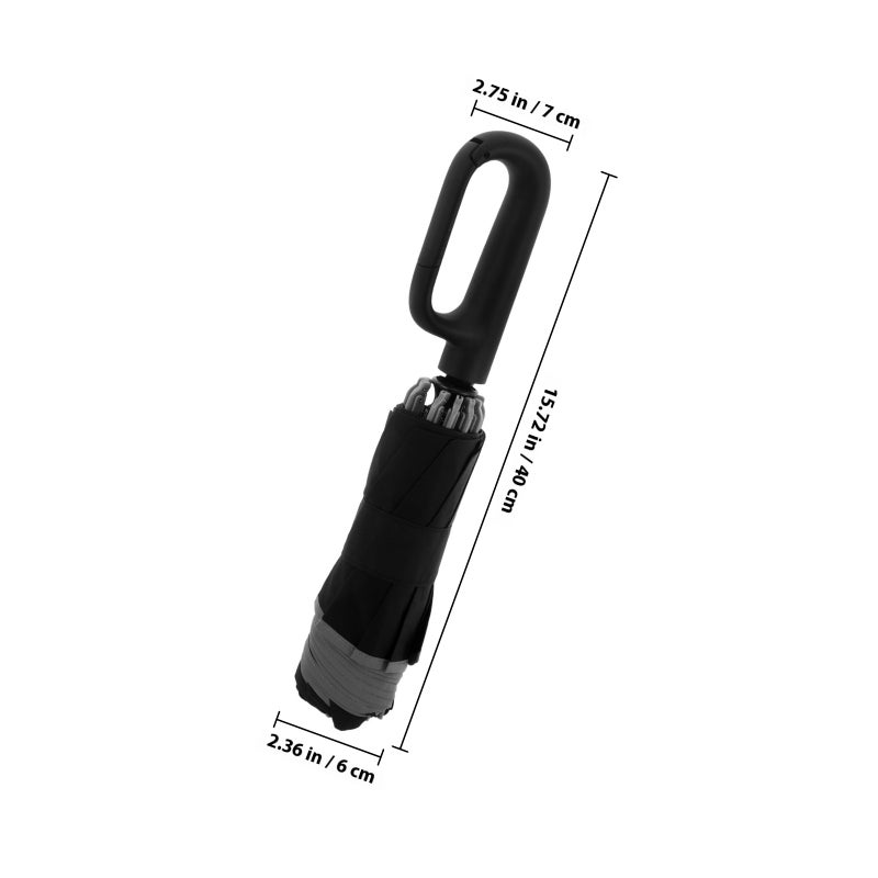 Buckle Umbrella Reflective Safety Strip Windproof Reverse Automatic Umbrella Buckle Fully Automatic Umbrella Travel Portable Folding Travel Umbrella - Image 2