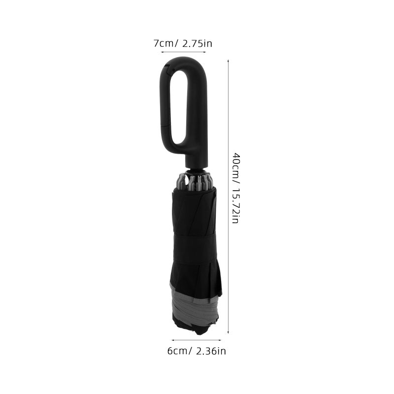 Buckle Umbrella Reflective Safety Strip Windproof Reverse Automatic Umbrella Buckle Fully Automatic Umbrella Travel Portable Folding Travel Umbrella - Image 3